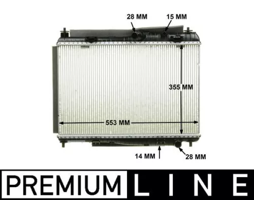 Radiator, engine cooling MAHLE CR 1135 000P)