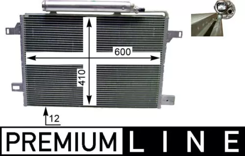 Condenser, air conditioning MAHLE AC 369 000P)
