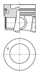 Piston KOLBENSCHMIDT 41271610)