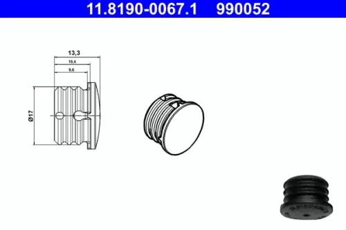 Sealing-/Protection Plugs ATE 11.8190-0067.1)