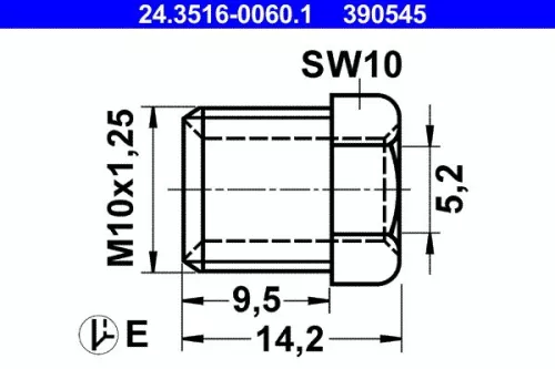Union Bolt ATE 24.3516-0060.1)