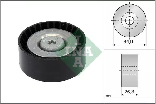Deflection/Guide Pulley, V-ribbed belt Schaeffler INA 532 0905 10)