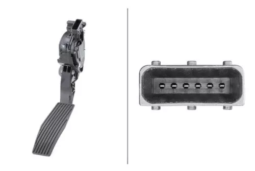 Sensor, accelerator pedal position HELLA 6PV 009 765-711)