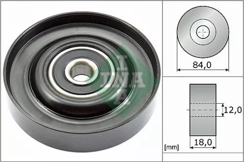 Deflection/Guide Pulley, V-ribbed belt Schaeffler INA 532 0785 10)
