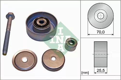 Deflection/Guide Pulley, V-ribbed belt Schaeffler INA 532 0665 10)