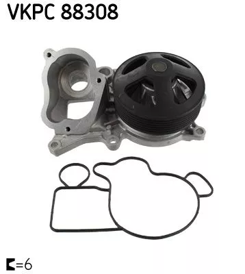 Water Pump, engine cooling SKF VKPC 88308)