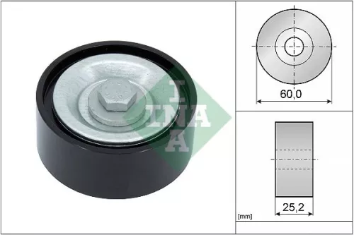 Deflection/Guide Pulley, V-ribbed belt Schaeffler INA 532 0715 10)
