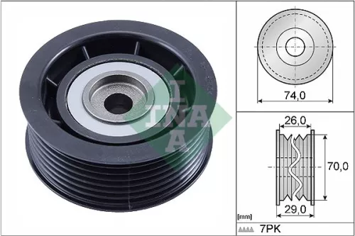 Deflection/Guide Pulley, V-ribbed belt Schaeffler INA 532 0840 10)