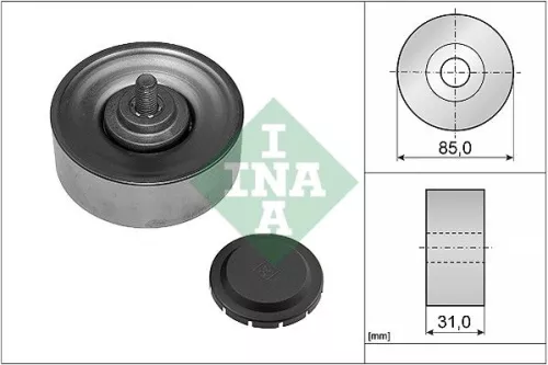 Deflection/Guide Pulley, V-ribbed belt Schaeffler INA 532 0569 10)