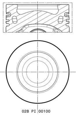 Piston MAHLE 028 PI 00100 001)
