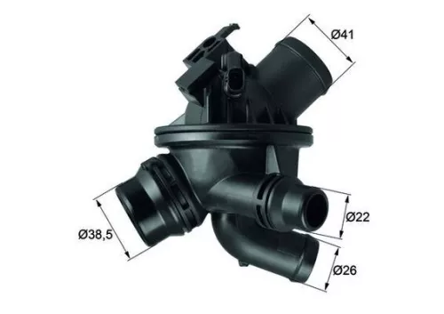 Thermostat, coolant MAHLE TM 21 103)
