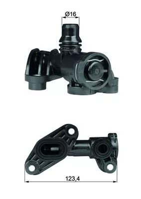 Thermostat, oil cooling MAHLE TO 6 93)