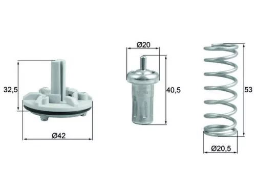Thermostat, coolant MAHLE TX 183 80D)