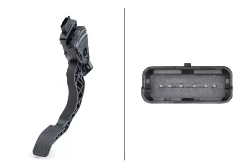 Sensor, accelerator pedal position HELLA 6PV 009 949-831)