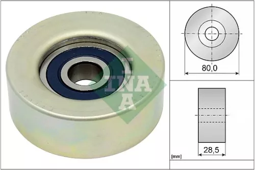 Deflection/Guide Pulley, V-ribbed belt Schaeffler INA 532 0873 20)