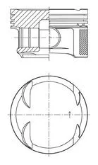 Piston KOLBENSCHMIDT 41766600)