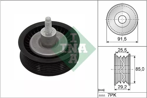 Deflection/Guide Pulley, V-ribbed belt Schaeffler INA 532 0909 10)