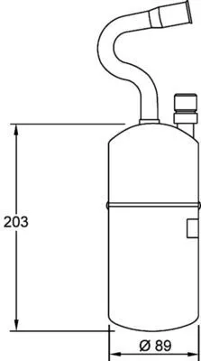 Dryer, air conditioning MAHLE AD 34 000S)