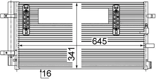 Condenser, air conditioning MAHLE AC 457 000S)