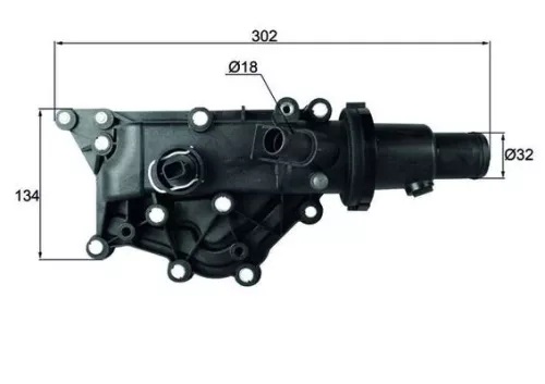 Thermostat, coolant MAHLE TH 59 83)
