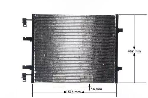 Condenser, air conditioning MAHLE AC 708 000S)