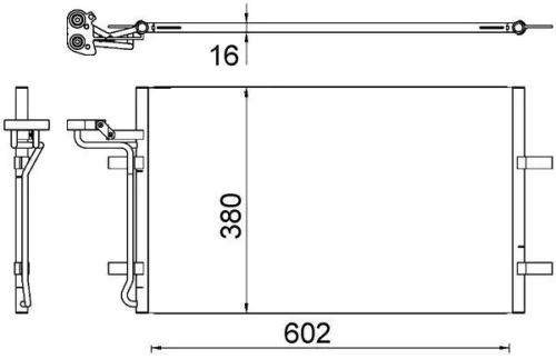 Condenser, air conditioning MAHLE AC 725 000S)