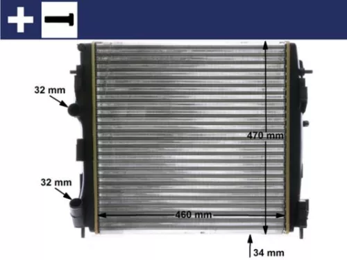 Radiator, engine cooling MAHLE CR 1506 000S)