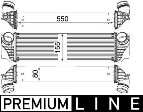 Charge Air Cooler MAHLE CI 183 000P)