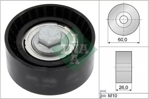 Deflection/Guide Pulley, V-ribbed belt Schaeffler INA 532 0868 10)