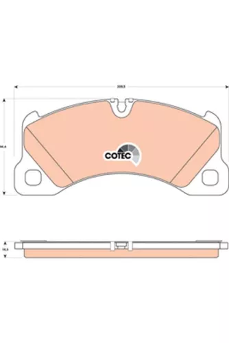 Brake Pad Set, disc brake TRW GDB1774)