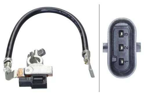 Sensor, battery management HELLA 6PK 010 562-921)