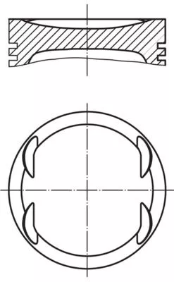 Piston MAHLE 004 08 00)