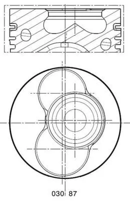 Piston MAHLE 030 87 00)