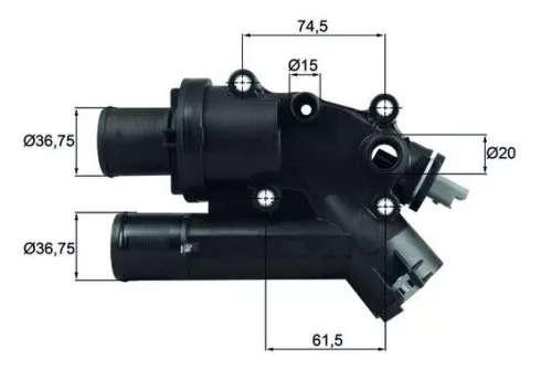 Thermostat, coolant MAHLE TH 46 83)
