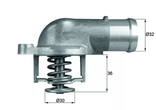 Thermostat, coolant MAHLE TI 212 87D)