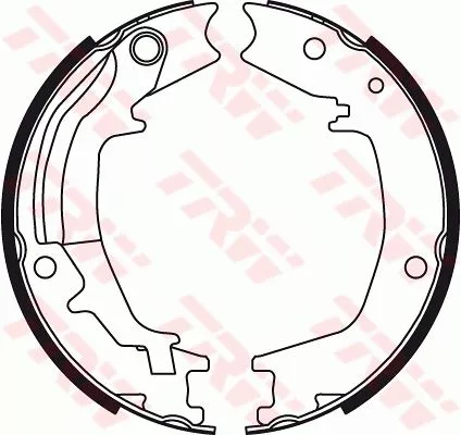 Brake Shoe Set, parking brake TRW GS8489)