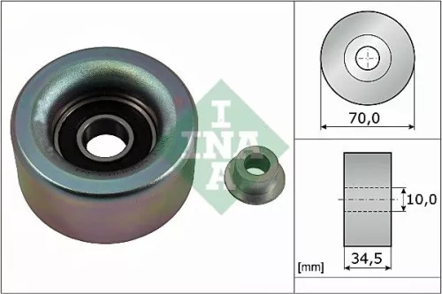 Deflection/Guide Pulley, V-ribbed belt Schaeffler INA 532 0590 10)