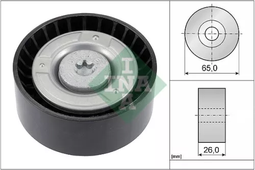 Deflection/Guide Pulley, V-ribbed belt Schaeffler INA 532 0608 10)