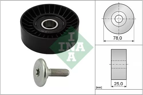 Deflection/Guide Pulley, V-ribbed belt Schaeffler INA 532 0439 10)