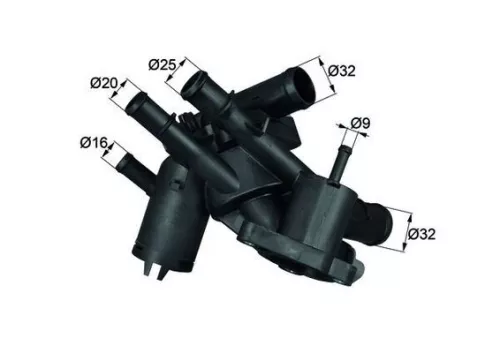 Thermostat, coolant MAHLE TM 4 109)