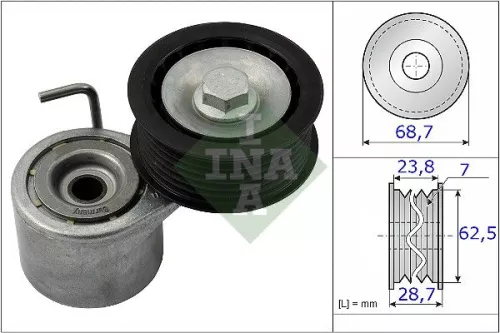 Belt Tensioner, V-ribbed belt Schaeffler INA 534 0487 10)