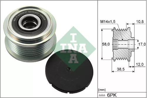 Alternator Freewheel Clutch Schaeffler INA 535 0303 10)
