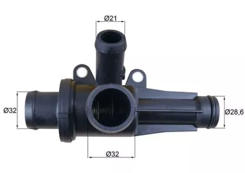Thermostat, coolant MAHLE TH 45 87)