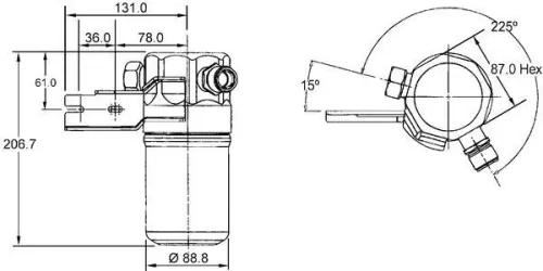 Dryer, air conditioning MAHLE AD 42 000S)
