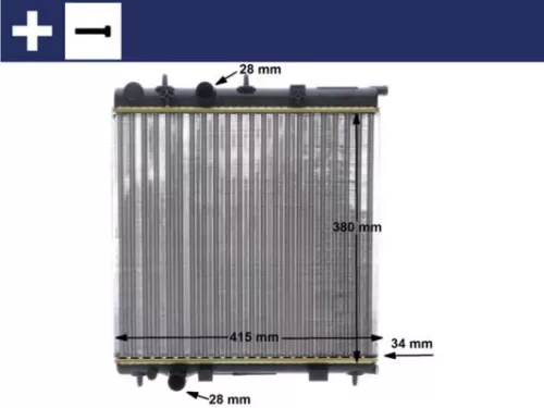 Radiator, engine cooling MAHLE CR 2036 000S)