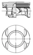 Piston KOLBENSCHMIDT 40199600)