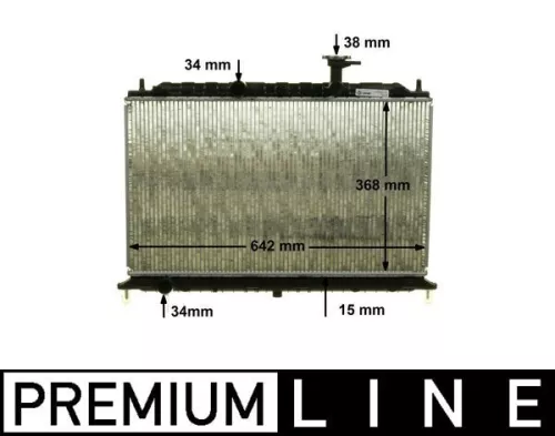 Radiator, engine cooling MAHLE CR 1303 000P)