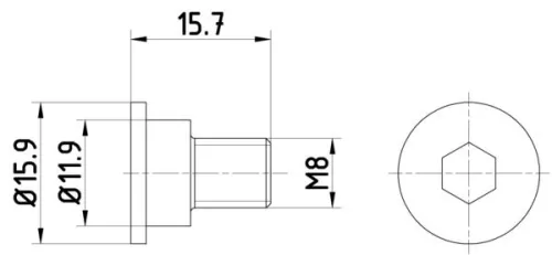 Bolt, brake disc TEXTAR TPM0003)