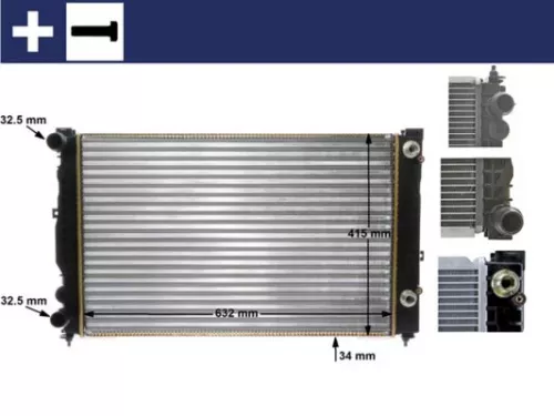 Radiator, engine cooling MAHLE CR 132 000S)