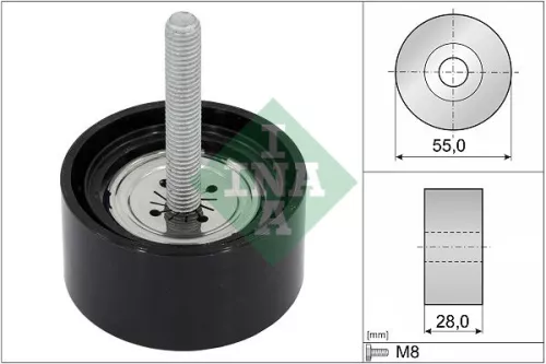 Deflection/Guide Pulley, V-ribbed belt Schaeffler INA 532 0869 10)